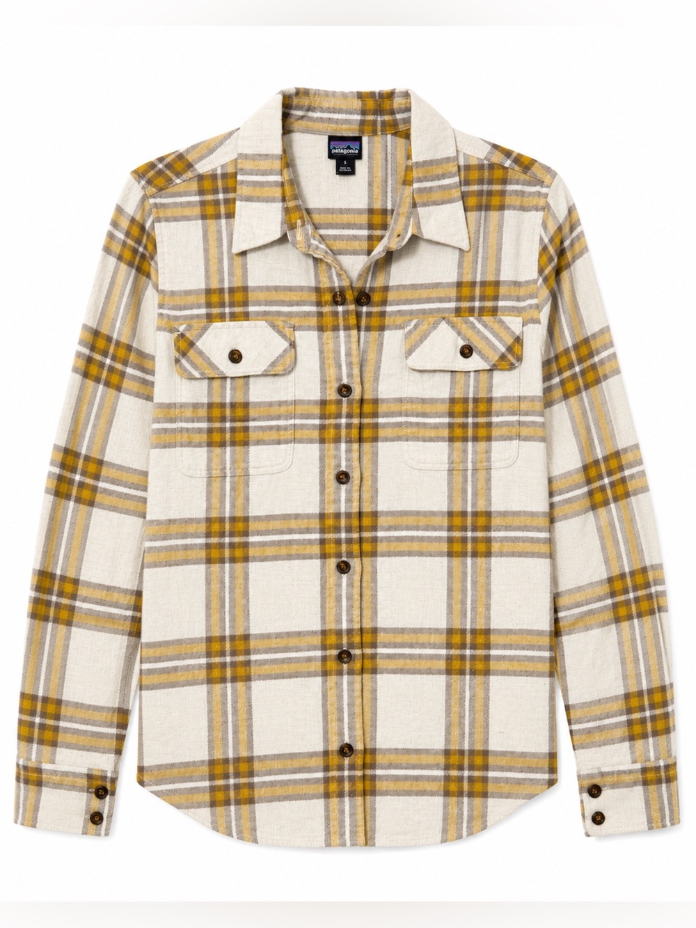 Patagonia 100% Organic Cotton Plaid Flannel Shirt- S